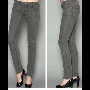 FREE PEOPLE RETRO Grey Skinny Jeans